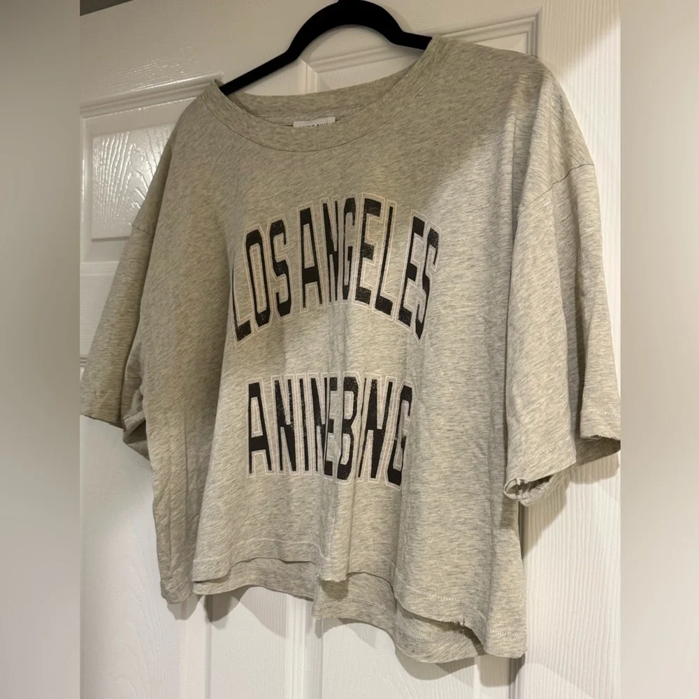 ANINE BING Johnny Cropped Tee - Picture 3 of 5